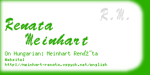 renata meinhart business card